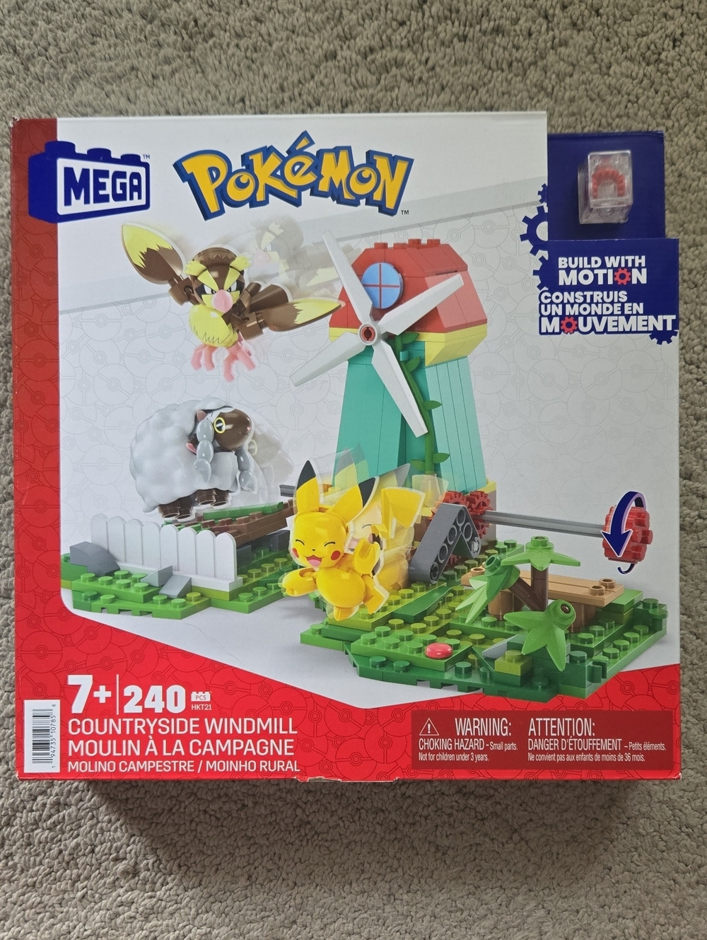 Mega Pokémon Countryside Windmill Building Set - Yellow & Green